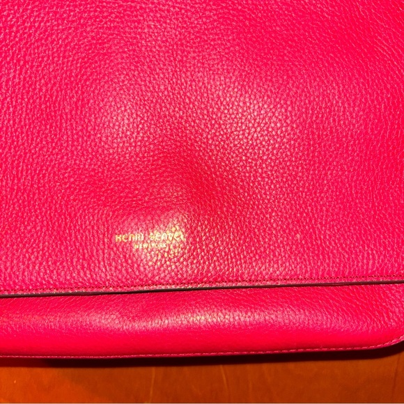 Henri Bendel New York red pebble leather shoulder bag chain purse - Picture 4 of 7